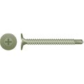 Strong-Point Self-Drilling Screw, #8-15 x 1-1/4 in, Ruspert Coated Wafer Head Phillips Drive 814CB